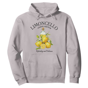 Vintage Limoncello Lemon Liqueur Hoodie Italian Summer Letter Fruit Printed Graphic TS10 Ice Gray Print Your Wear