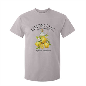 Vintage Limoncello Lemon Liqueur T Shirt For Kid Italian Summer Letter Fruit Printed Graphic TS10 Ice Gray Print Your Wear