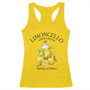 Vintage Limoncello Lemon Liqueur Racerback Tank Top Italian Summer Letter Fruit Printed Graphic TS10 Daisy Print Your Wear