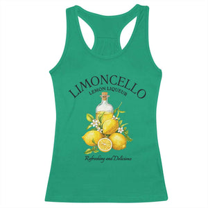 Vintage Limoncello Lemon Liqueur Racerback Tank Top Italian Summer Letter Fruit Printed Graphic TS10 Irish Green Print Your Wear