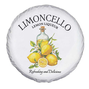 Vintage Limoncello Lemon Liqueur Spare Tire Cover Italian Summer Letter Fruit Printed Graphic TS10 Print Your Wear