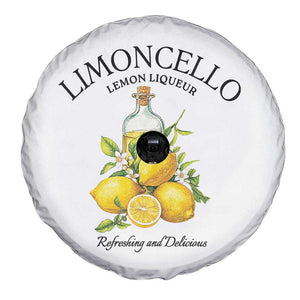 Vintage Limoncello Lemon Liqueur Spare Tire Cover Italian Summer Letter Fruit Printed Graphic TS10 Print Your Wear