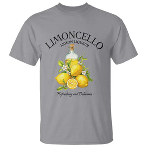 Vintage Limoncello Lemon Liqueur T Shirt Italian Summer Letter Fruit Printed Graphic TS10 Sport Gray Print Your Wear