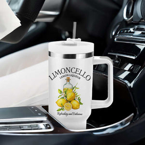 Vintage Limoncello Lemon Liqueur Tumbler With Handle Italian Summer Letter Fruit Printed Graphic TS10 Print Your Wear