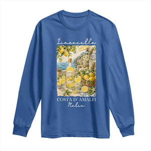 Limoncello Amalfi Coast Long Sleeve Shirt Lemon Lover Italian Summer Fruit TS10 Royal Blue Print Your Wear