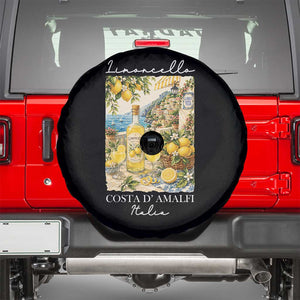 Limoncello Amalfi Coast Spare Tire Cover Lemon Lover Italian Summer Fruit TS10 Black Print Your Wear