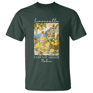 Limoncello Amalfi Coast T Shirt Lemon Lover Italian Summer Fruit TS10 Dark Forest Green Print Your Wear