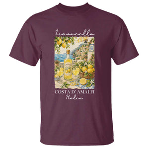 Limoncello Amalfi Coast T Shirt Lemon Lover Italian Summer Fruit TS10 Maroon Print Your Wear
