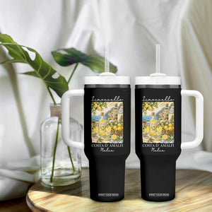 Limoncello Amalfi Coast Tumbler With Handle Lemon Lover Italian Summer Fruit TS10 Print Your Wear
