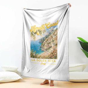 Amalfi Coast La Dolce Vita Italy Throw Blanket Vintage Summer Amalfi Coast TS10 Print Your Wear