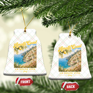 Amalfi Coast La Dolce Vita Italy Ceramic Ornament Vintage Summer Amalfi Coast TS10 Print Your Wear