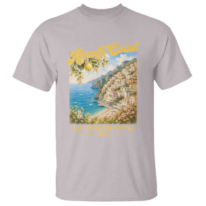 Amalfi Coast La Dolce Vita Italy T Shirt Vintage Summer Amalfi Coast TS10 Ice Gray Print Your Wear