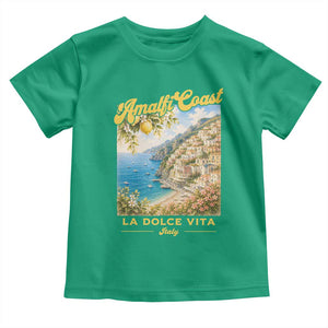 Amalfi Coast La Dolce Vita Italy Toddler T Shirt Vintage Summer Amalfi Coast TS10 Irish Green Print Your Wear