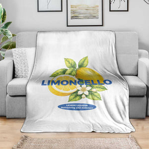 Vintage Limoncello Lemon Liqueur Throw Blanket Citrus Fruit Botanical Italian Summer Graphic TS10 Print Your Wear