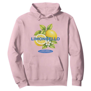 Vintage Limoncello Lemon Liqueur Hoodie Citrus Fruit Botanical Italian Summer Graphic TS10 Light Pink Print Your Wear