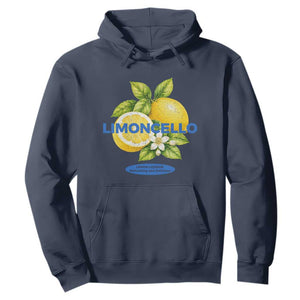 Vintage Limoncello Lemon Liqueur Hoodie Citrus Fruit Botanical Italian Summer Graphic TS10 Navy Print Your Wear