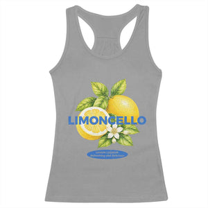 Vintage Limoncello Lemon Liqueur Racerback Tank Top Citrus Fruit Botanical Italian Summer Graphic TS10 Sport Gray Print Your Wear