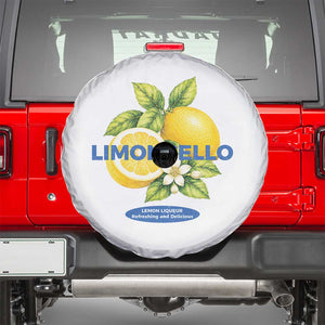 Vintage Limoncello Lemon Liqueur Spare Tire Cover Citrus Fruit Botanical Italian Summer Graphic TS10 White Print Your Wear
