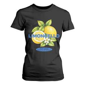 Vintage Limoncello Lemon Liqueur T Shirt For Women Citrus Fruit Botanical Italian Summer Graphic TS10 Black Print Your Wear