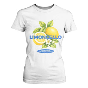 Vintage Limoncello Lemon Liqueur T Shirt For Women Citrus Fruit Botanical Italian Summer Graphic TS10 White Print Your Wear