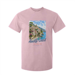 Amalfi Coast T Shirt For Kid La Dolce Vita Italy Coastal Village Vintage Mediterranean Paradise TS10 Light Pink Print Your Wear