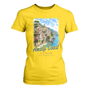 Amalfi Coast T Shirt For Women La Dolce Vita Italy Coastal Village Vintage Mediterranean Paradise TS10 Daisy Print Your Wear