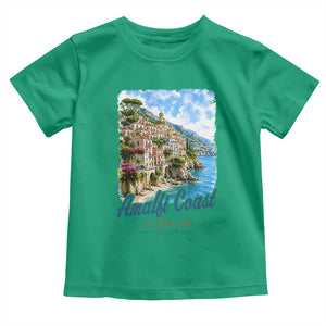 Amalfi Coast Toddler T Shirt La Dolce Vita Italy Coastal Village Vintage Mediterranean Paradise TS10 Irish Green Print Your Wear