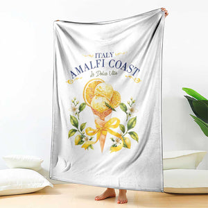 Amalfi Coast Limoncello Gelato Throw Blanket La Dolce Vita Italy Lemon Dessert Summer TS10 Print Your Wear
