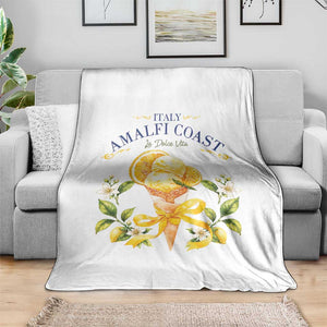 Amalfi Coast Limoncello Gelato Throw Blanket La Dolce Vita Italy Lemon Dessert Summer TS10 Print Your Wear