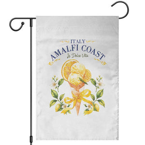 Amalfi Coast Limoncello Gelato Garden Flag La Dolce Vita Italy Lemon Dessert Summer TS10 White Print Your Wear