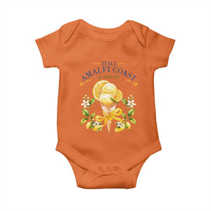 Amalfi Coast Limoncello Gelato Baby Onesie La Dolce Vita Italy Lemon Dessert Summer TS10 Orange Print Your Wear