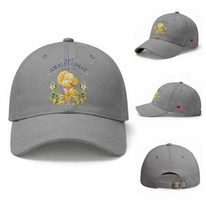 Amalfi Coast Limoncello Gelato Baseball Cap La Dolce Vita Italy Lemon Dessert Summer