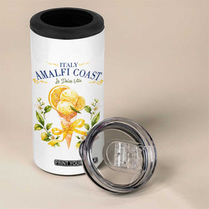 Amalfi Coast Limoncello Gelato 4 in 1 Can Cooler Tumbler La Dolce Vita Italy Lemon Dessert Summer TS10 Print Your Wear