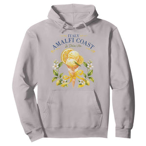 Amalfi Coast Limoncello Gelato Hoodie La Dolce Vita Italy Lemon Dessert Summer TS10 Ice Gray Print Your Wear
