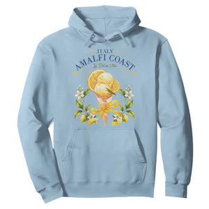 Amalfi Coast Limoncello Gelato Hoodie La Dolce Vita Italy Lemon Dessert Summer TS10 Light Blue Print Your Wear