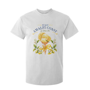 Amalfi Coast Limoncello Gelato T Shirt For Kid La Dolce Vita Italy Lemon Dessert Summer TS10 White Print Your Wear