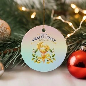 Amalfi Coast Limoncello Gelato Ceramic Ornament La Dolce Vita Italy Lemon Dessert Summer TS10 1pc Pastel Print Your Wear
