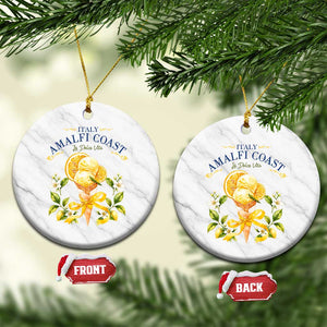 Amalfi Coast Limoncello Gelato Ceramic Ornament La Dolce Vita Italy Lemon Dessert Summer TS10 1pc White Marble Print Your Wear