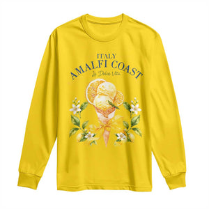 Amalfi Coast Limoncello Gelato Long Sleeve Shirt La Dolce Vita Italy Lemon Dessert Summer TS10 Daisy Print Your Wear