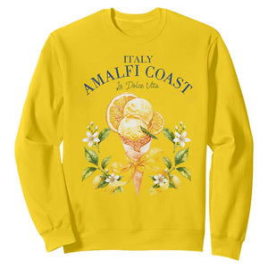 Amalfi Coast Limoncello Gelato Sweatshirt La Dolce Vita Italy Lemon Dessert Summer TS10 Daisy Print Your Wear