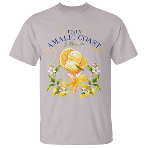Amalfi Coast Limoncello Gelato T Shirt La Dolce Vita Italy Lemon Dessert Summer TS10 Ice Gray Print Your Wear