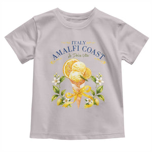 Amalfi Coast Limoncello Gelato Toddler T Shirt La Dolce Vita Italy Lemon Dessert Summer TS10 Ice Gray Print Your Wear