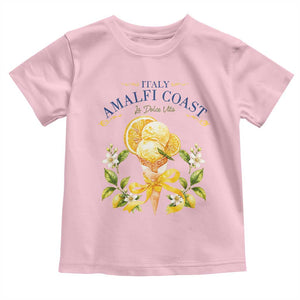 Amalfi Coast Limoncello Gelato Toddler T Shirt La Dolce Vita Italy Lemon Dessert Summer TS10 Light Pink Print Your Wear