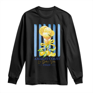 Amalfi Coast Italy Lemon Gelato Long Sleeve Shirt La Dolce Vita Citrus Summer Travel Vintage Coastal