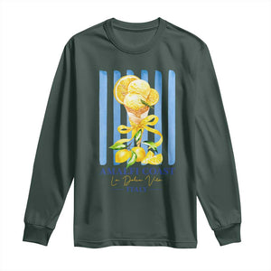 Amalfi Coast Italy Lemon Gelato Long Sleeve Shirt La Dolce Vita Citrus Summer Travel Vintage Coastal