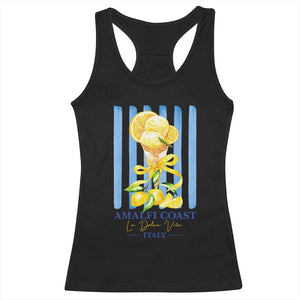 Amalfi Coast Italy Lemon Gelato Racerback Tank Top La Dolce Vita Citrus Summer Travel Vintage Coastal
