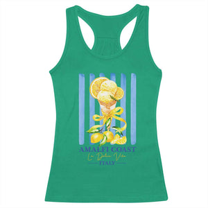 Amalfi Coast Italy Lemon Gelato Racerback Tank Top La Dolce Vita Citrus Summer Travel Vintage Coastal