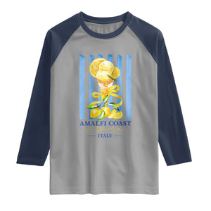 Amalfi Coast Italy Lemon Gelato Raglan Shirt La Dolce Vita Citrus Summer Travel Vintage Coastal