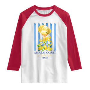 Amalfi Coast Italy Lemon Gelato Raglan Shirt La Dolce Vita Citrus Summer Travel Vintage Coastal
