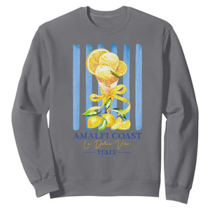 Amalfi Coast Italy Lemon Gelato Sweatshirt La Dolce Vita Citrus Summer Travel Vintage Coastal